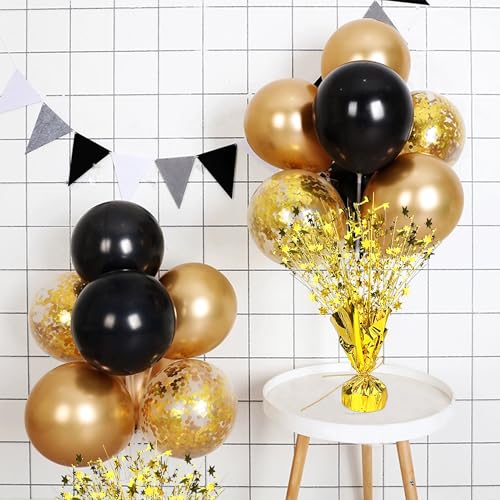4 PCS Gold Metallic Foil Spray Centerpiece Star Table Decorations for Wedding Birthday Anniversary Graduation Party Suppli...