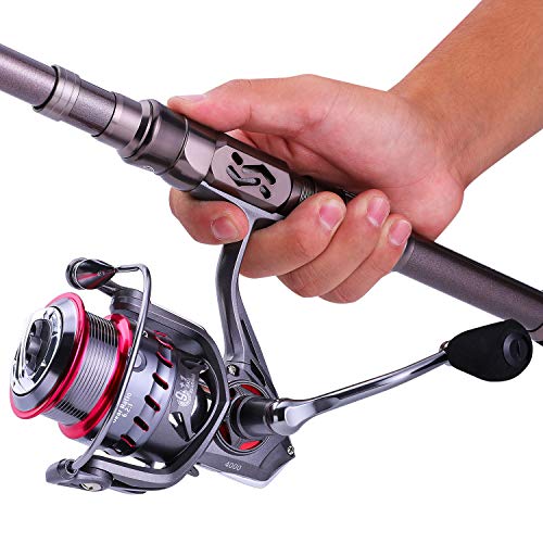 Sougayilang Telescopic Fishing Rod - 24 Ton Carbon Fiber,CNC Machined Reel Seat, Comfortable EVA Handle, Travel Fishing Ro...