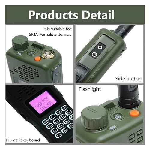 Baofeng Radio Ham Radio AR-152 10W Powerful Handheld Tactical Two Way Radio Upgraded of baofeng Radio Walkie Talkies Long Range with USB Charger Battery Full Kit