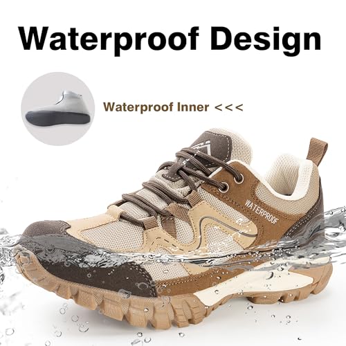 CC-Los Women's Lightweight Waterproof Hiking Shoes for Walking, Outdoor & Climbing Size 5.5-11