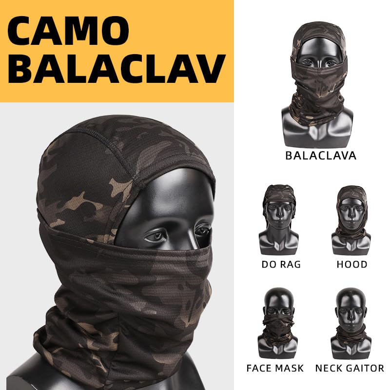 TUMHUTS Tactical Helmet with Headset,Adjustable Helmet with Helmet Cover and Fcae Mask for Cosplay Military Tactical Airso...