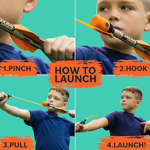 Toy Rocket Launcher for Kids: Outdoor Toys Slingshot Rocket Launchers - Best Gifts for Boys & Girls All Ages - Fun Stockin...