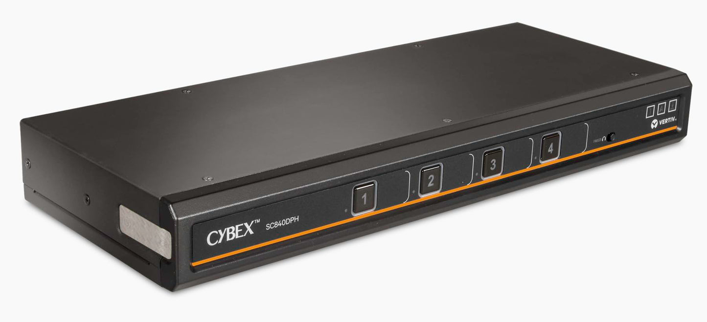 Vertiv Avocent Cybex Sc800 Secure Desktop Kvm Switch, Single Head Monitor, 4 Port, Universal Displayport, Common Access Card (Ca