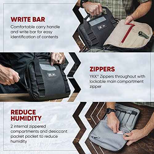 Vertx VTAC Pistol Case, Soft Gun Pouch Bag and Mag Holder, Ammo Tactical Gear Travel Accessories, Black