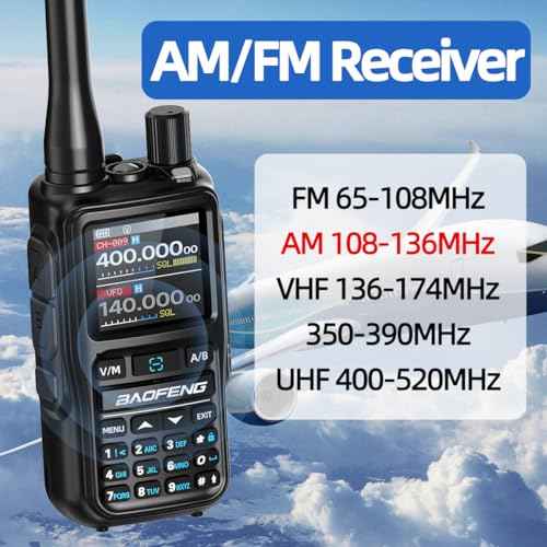 BAOFENG Radio UV-5R MINI Ham Radio Handheld Long Range Walkie Talkies with Earpiece Rechargeable NOAA Weather Two Way Radio APP Programming Dual PTT Multi Band USB-C Charger for Hiking Hunting,2 Pack