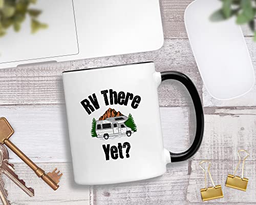 Casitika RV Enthusiast Gifts. RV There Yet Mug. 11 Oz Coffee Mug For Adventure-seeking Camping And Travel Lifestyle.