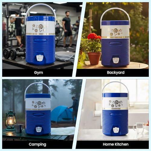 1.2 Gallon Insulated Sports Cooler Water Jug, Beverage Cooler with Flip Lid Pour Spout Perfect for Outdoor & Sports Activity
