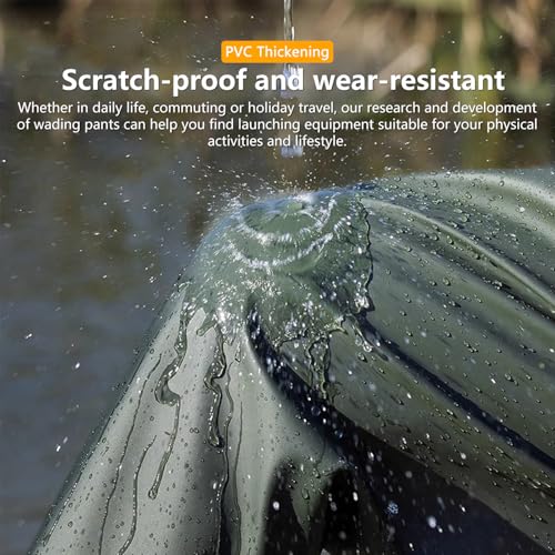 Waterproof Fishing Waders for Men & Women - Lightweight, Durable Chest Waders with Built-in Boots for Fly Fishing, Kayaking