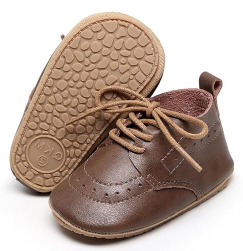 Greceen Infant Baby Boys Girls Leather Loafers Comfort Oxford Dress Wedding Shoes First Walker Outdoor Shoes Crib Shoes