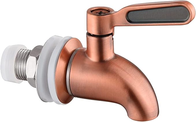 Hgzaccompany Stainless Steel Replacement Spigot for Beverage Dispenser,Metal spout for Beverage Dispenser Carafe,Water Dis...