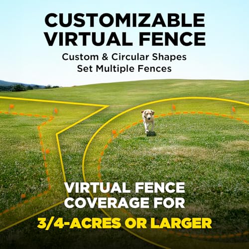 Dogtra GPS Fence – No Subscription, Custom Wireless Dog Fence with App, Smart Guidance & Return Reminder Tone/Vibration/Co...