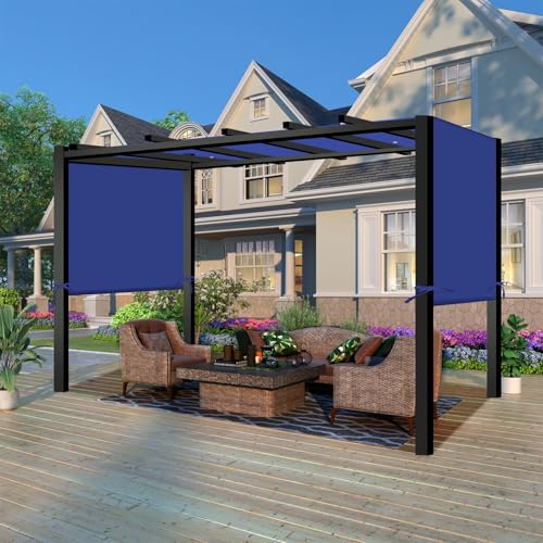 Universal Waterproof Pergola Canopy Shade Cover Replacement - 17'x6.8' Outdoor Sun Shades Canopy Top for Patio Gazebo Deck...
