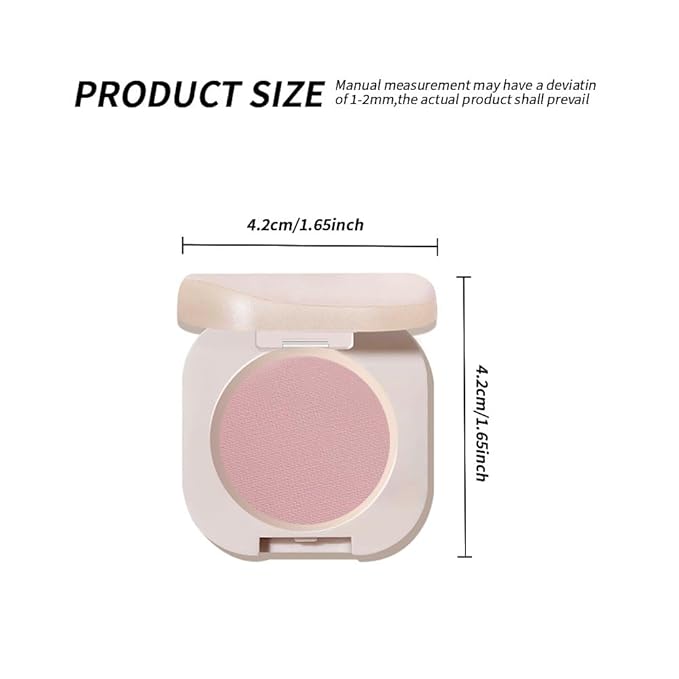 Pearlescent mini Eyeshadow Highly Pigmented Blend Matte & Shimmer EyeShadow,Cream Moisturizing Waterproof&Long Lasting Eye Makeup Natural Luminous Makeup Look (B02, 1 Count (Pack of 1))