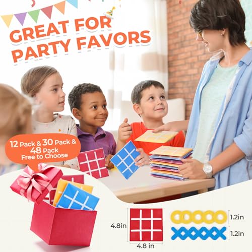 JoyCat Tic Tac Toe Mini Board Game Toy for Kids and Family,Birthday Party Favors,Goody Bag,Fun Indoor Game Night Activity,...