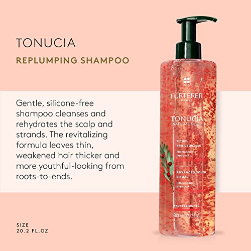 Rene Furterer TONUCIA Replumping Shampoo - For Thin, Weakened Hair Due to Aging - Redensify & Revitalize - Silicone-Free - Travel-Size
