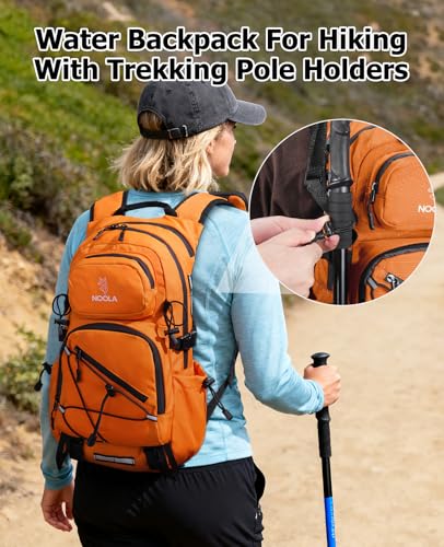 NOOLA Hydration Backpack with 3L Water Bladder - 22L Water Backpack for Hiking, Cycling, Running, Biking - Lightweight Hik...