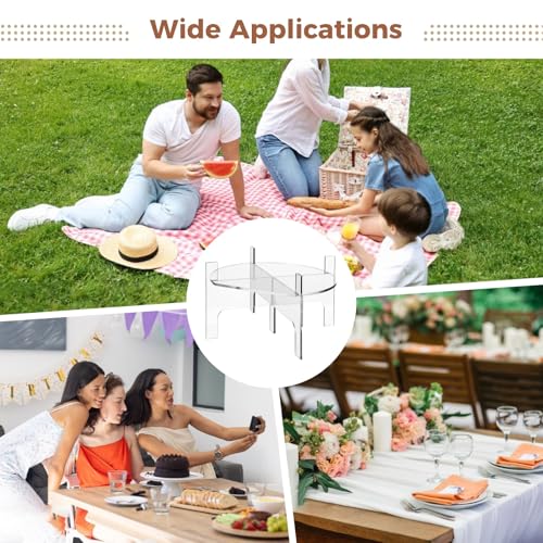 Homaisson 3PCS Drink Dispenser Stand, Detachable Design Acrylic Beverage Dispenser Stand, Fit Max 7.87 Inch Diameter of Gl...