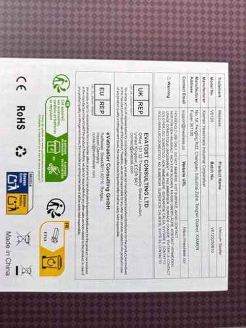 Mesliese Vacuum Sealer Machine, 95kPa 140W Double Seal Powerful Food Sealer, One Hand Operation Food Storage with Build-in Cutter & Roll Storage, ETL Tested (White)