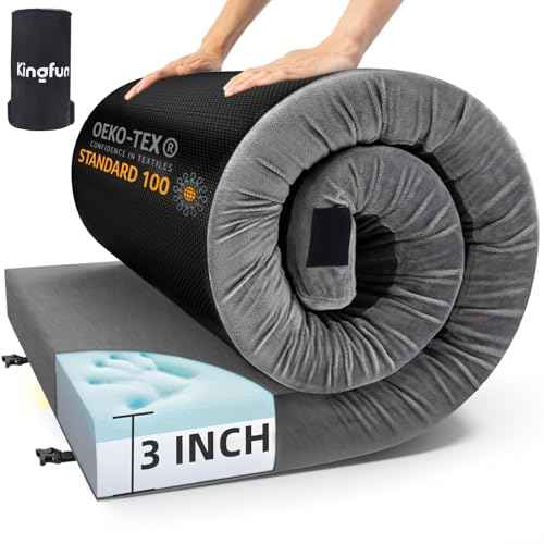 Sleeping Pad for Adults, Comfortable Thick Floor Sleeping Mats for Car Truck Tent with Removable Travel Bag