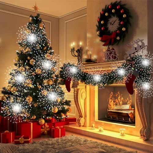 DoonDar 5 Pack 1000 LED Plug in Firework Lights Starburst Lights for Christmas Garden/Patio/Wedding/Party/Bedroom Outdoor ...