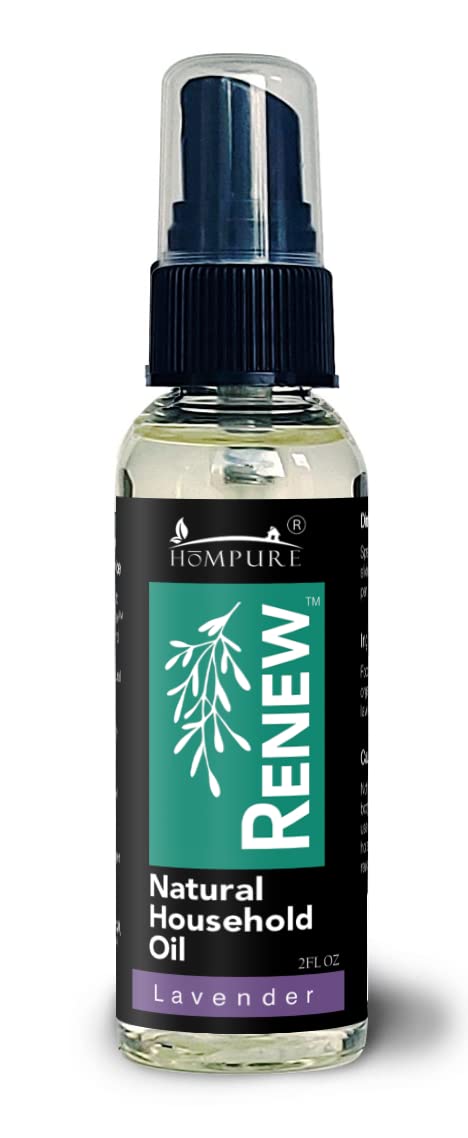HōMPURE® Renew Natural Household Oil Lavender - Eco-Conscious All-Purpose Lubricant Spray with Lavender Scent for Doors, Hinges & Locks - Natural Penetrating Oil for Smooth, Long-Lasting Lubrication