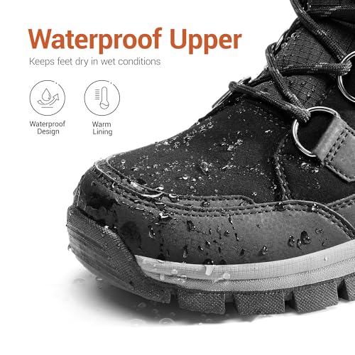 DREAM PAIRS Waterproof Snow Boots for Women, Faux Fur Cozy Warm Insulated Winter Boots Lace Up Mid-Calf Outdoor Shoes for ...