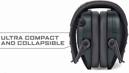Walker's Game Ear Razor Quad Muff Black Large & Game Ear Gel Filled Ear Pad, Multi