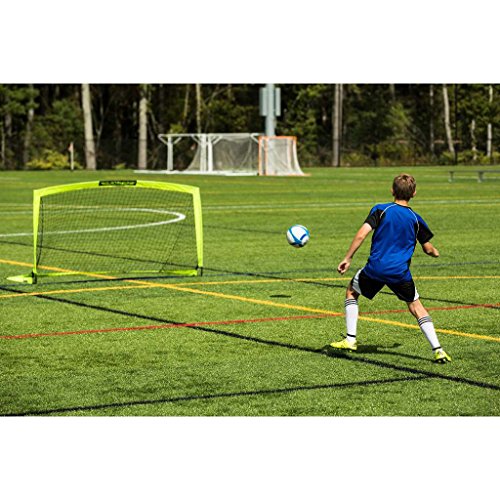 Franklin Sports Blackhawk Backyard Soccer Goal - Portable Pop Up Soccer Nets - Youth + Adult Folding Indoor + Outdoor Goal...