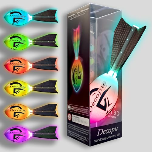 KASTUMBGA Premium Foam Glow in The Dark Football, Latest LED Light up Football, Color-Changing-Perfect Birthday&Camping Gi...