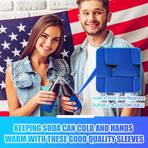 Chengu 100 Pack Blank Beer Can Cooler Sleeves Soft Insulated Reusable Drink Bulk Collapsible Sublimation for Wedding Party...