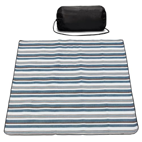 NKTDWO Outdoor Picnic Blanket with Bag, 60'' x 80'' Comfortable Picnic Mat for Should Strap, Foldable Blanket for Park Bea...