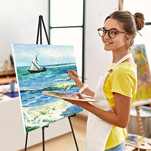 SunyesYoon Display Black Easel Stand for Wedding Sign, Artist Instant Tripod Collapsible Portable Floor Easel for Posters,...