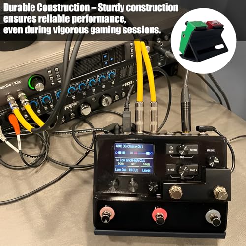 Extended Mini Guitar Pedal Board | Tilting Desktop Effects Pedal Board with Non-Slip Feet | 30° and 60° Tilt Angle Design...