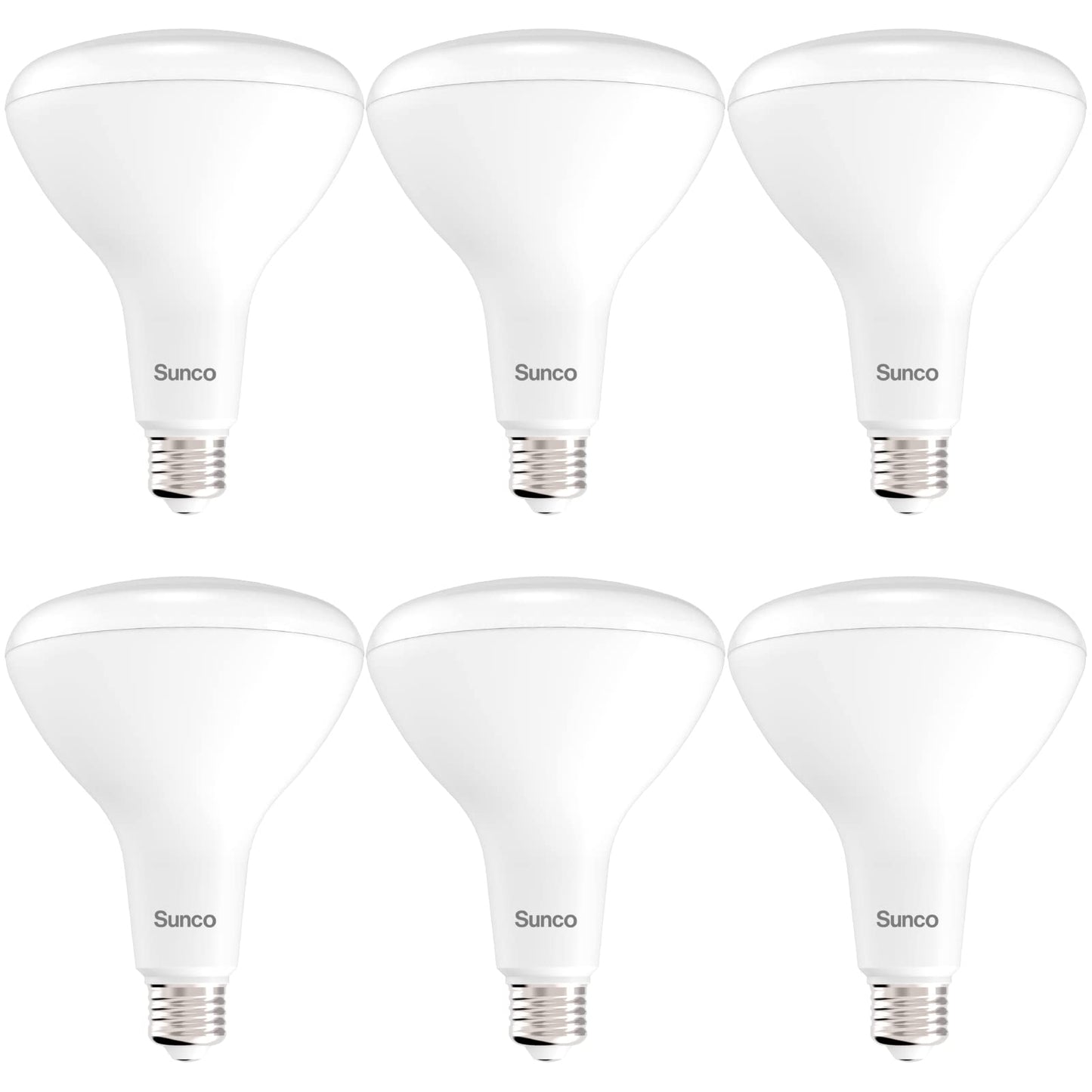 Sunco 6 Pack BR40 LED Light Bulbs, Indoor Flood Lights, Recessed Can Light Bulb, 1400 LM, 17W (100W Equivalent), 3000K Warm White, Dimmable, E26 Base, for Home, Bedroom, Kitchen UL.
