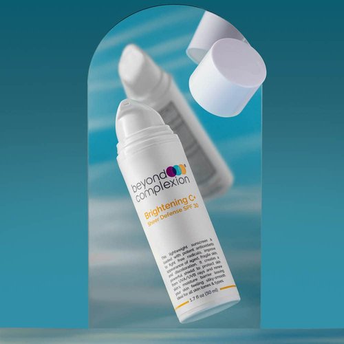 Beyond Complexion Brightening C+ Sheer Defense SPF 30 - Oil-Free, Fast-Absorbing SPF Makeup that Reduces Redness and Evens Skin Tone