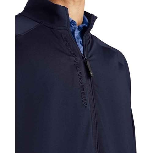Under Armour Men's Storm Midlayer Full Zip, (410) Midnight Navy / / White, Medium