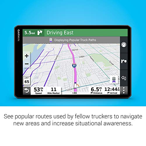 Garmin dēzl OTR1000, 10-inch GPS Truck Navigator, Easy-to-Read Touchscreen Display, Custom Truck Routing and Load-to-Dock ...
