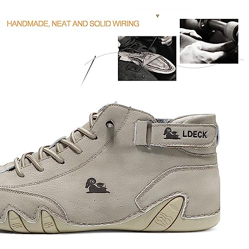 Explorer Waterproof Lightweight Unisex Outdoor Shoes for Hiking Camping & Driving Shoes High Top Chukka Boots Non-Slip Bre...