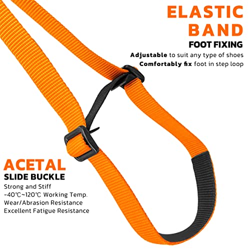GM CLIMBING Foot Loop Ascender Sling Adjustable for Rope Ascending Climbing Arborist Caving Aid Climbing Gear SRT Rope Wal...