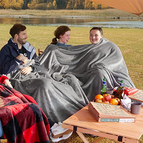 Bedsure GentleSoft Oversized King Big Blanket 120"x120" - Extra Large Soft Fleece Blankets for Bed, Sofa, Couch, Travel, C...