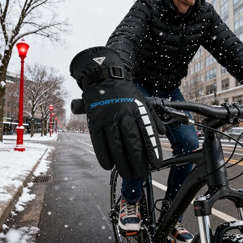 Winter Touchscreen Ski Gloves for Men and Women, Insulated Outdoor Cycling Waterproof Warm Gloves for Snow Sports