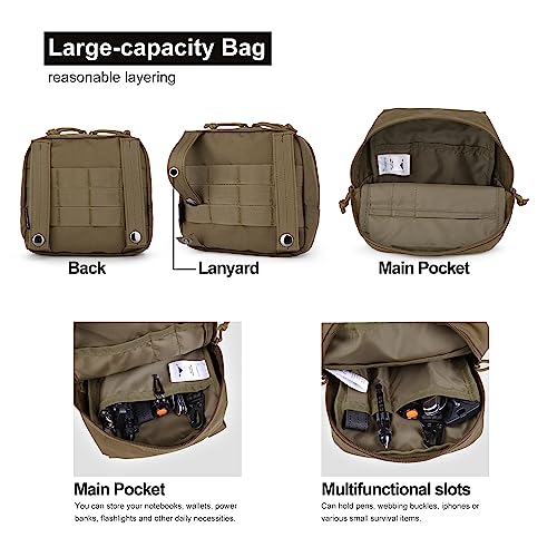 Mardingtop 25L Tactical Backpacks+Molle Admin Tactical Utility Pouch
