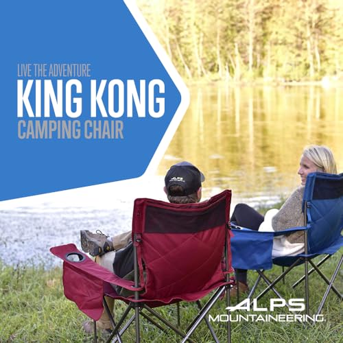 ALPS Mountaineering King Kong Camping Chairs for Adults with Mesh Cup Holders and Pockets, Built Durable and Reliable with...
