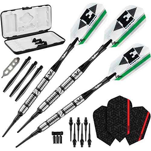 Viper Element 90% Tungsten Soft Tip Darts with Storage/Travel Case, 18 Grams
