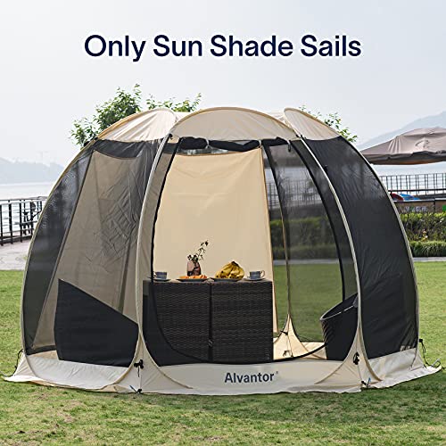 Alvantor Sun Shade Sail Canopy Covers UV Block for Alvantor Outdoor Backyard Screen House & Bubble Tent, Oxford Fabric, 3...