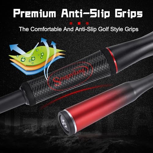 Sougayilang Fishing Rods, Spinning Rods and Casting Fishing Rods, with Full Carbon Fiber Handle, 24T Carbon Fiber 2PCS Fis...