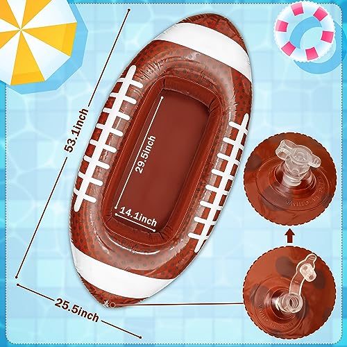 Erweicet Inflatable Football Cooler 1 PCS for Party BBQ Picnic Pool Party Supplies Buffet Luau Cooler,with a Drain Plug In...