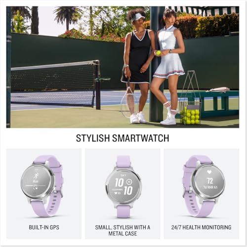 Garmin Lily® 2 Active, Small and Stylish Smartwatch, Built-in GPS, Hidden Display, Patterned Lens, Up to 9 Days Battery Li...