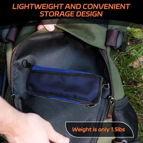 Mejora Portable Pocket Camping Chair,Ultralight Foldable Camp Stool with Compact Carry Bag, Heavy-Duty 220LBS Capacity for...