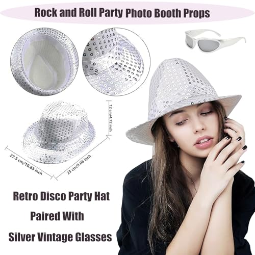 50 Pcs Rock Party Photo Booth Props Set for Adults, Funny Rock Star Party Sunglasses, Hats, Wigs, Inflatable, Photo Booth ...
